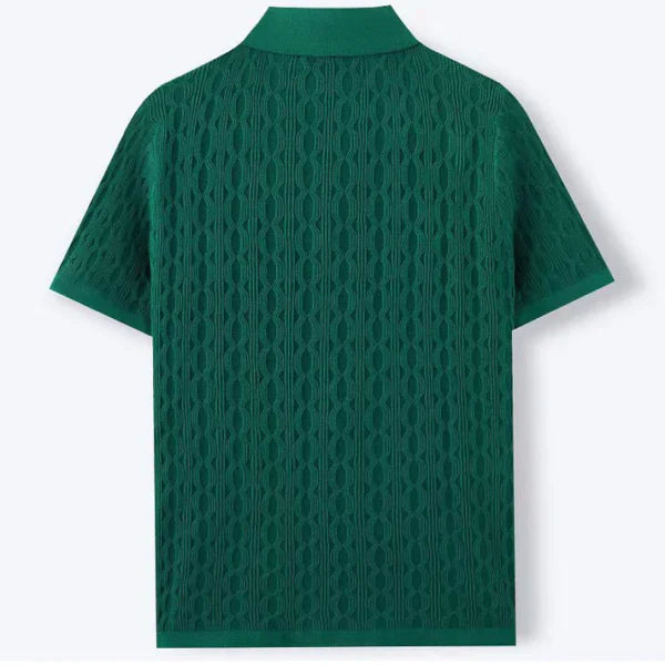 AD – Knit Texture Button Shirt