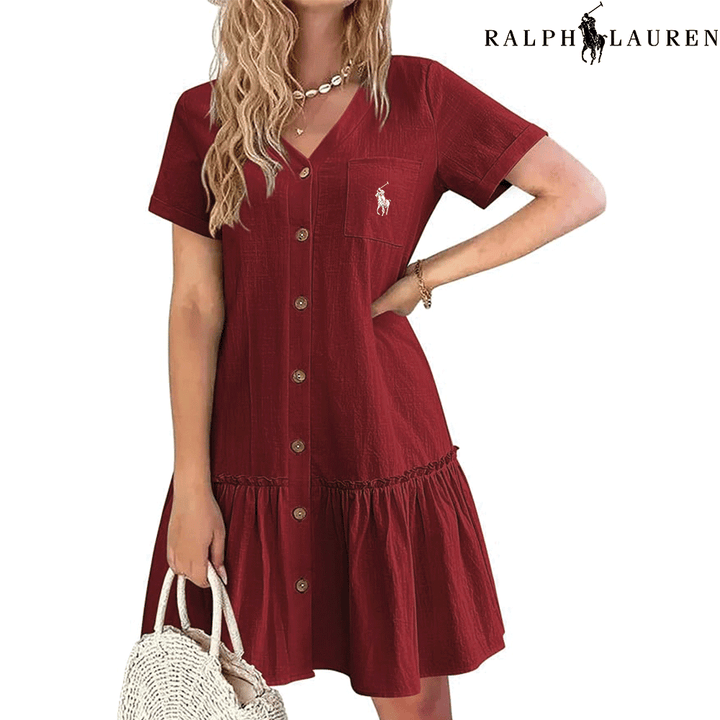 RL – Summer Dress with Straps and a Fitted Cut