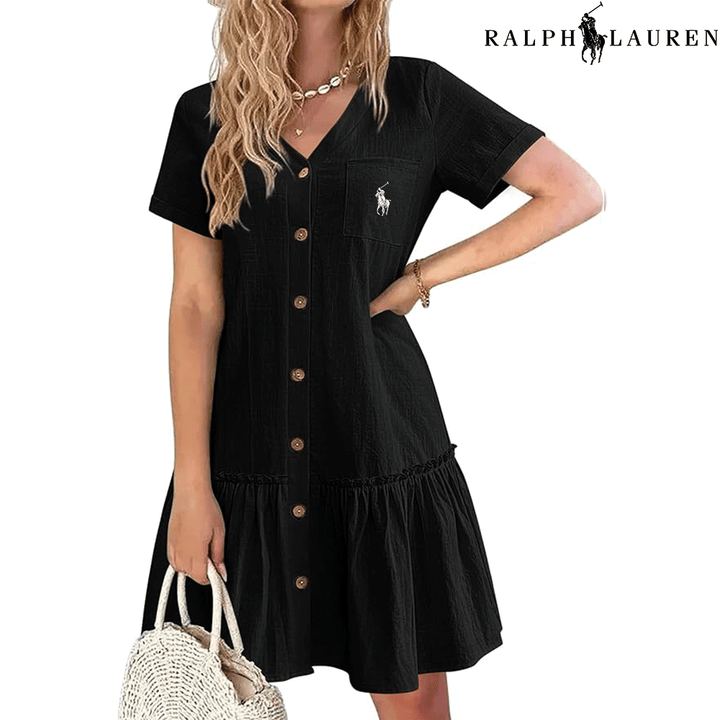 RL – Summer Dress with Straps and a Fitted Cut