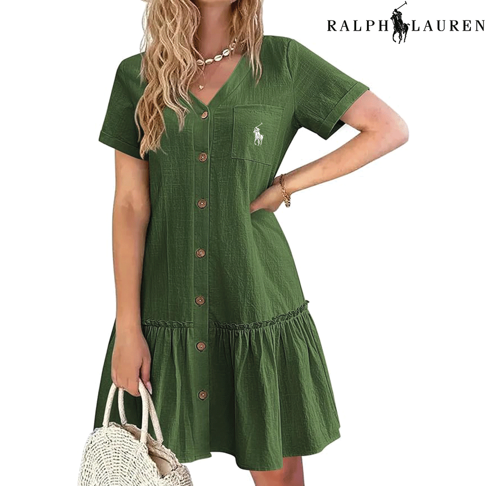 RL – Summer Dress with Straps and a Fitted Cut