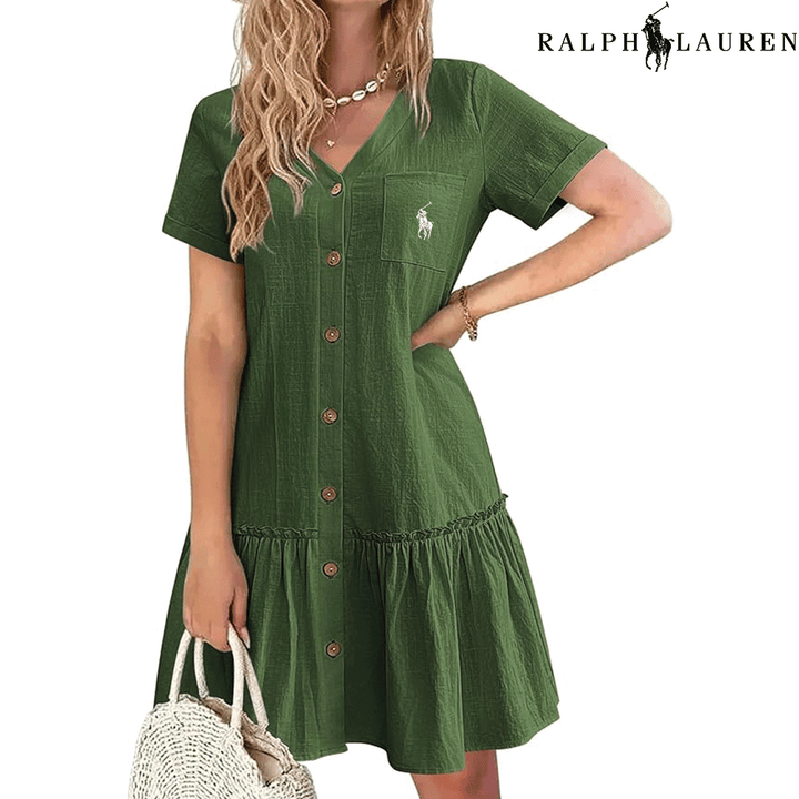 RL – Summer Dress with Straps and a Fitted Cut