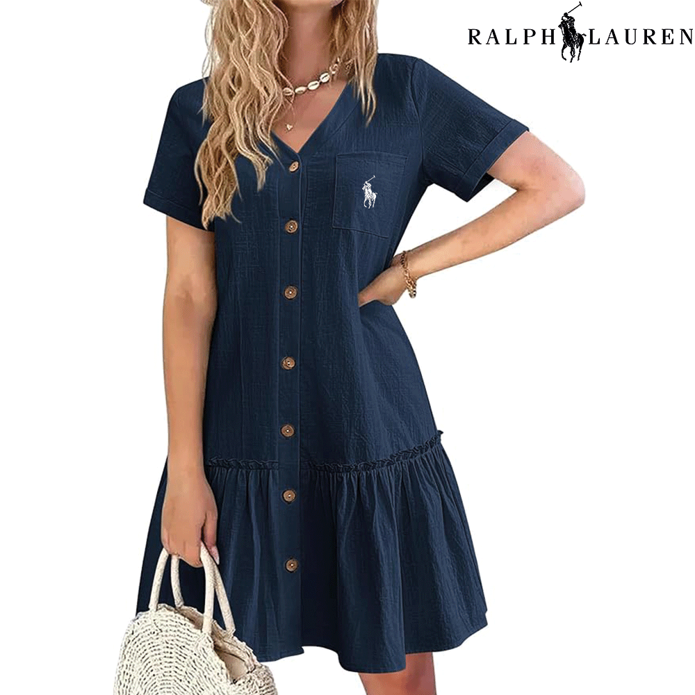 RL – Summer Dress with Straps and a Fitted Cut