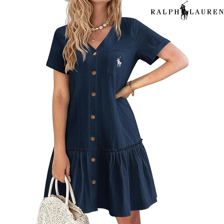 RL – Summer Dress with Straps and a Fitted Cut