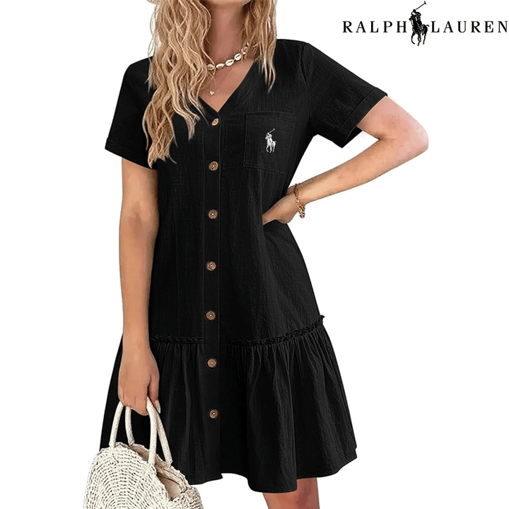 RL – Summer Dress with Straps and a Fitted Cut