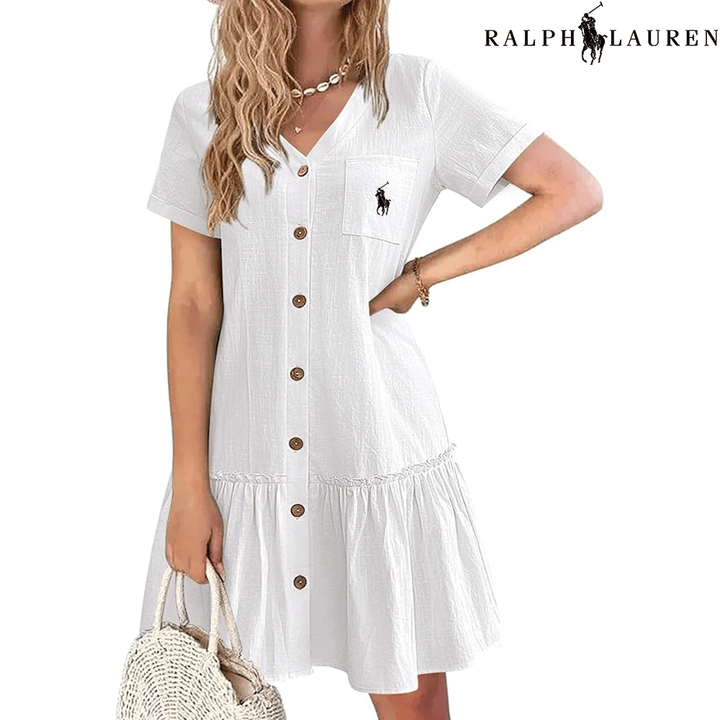 RL – Summer Dress with Straps and a Fitted Cut