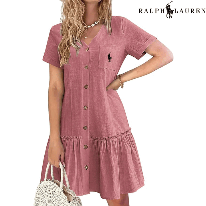 RL – Summer Dress with Straps and a Fitted Cut